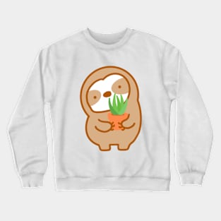 Cute Aloe Vera Sloth Crewneck Sweatshirt